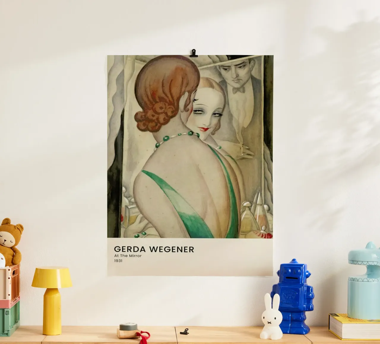 Gerda Wegener - At The Mirror poster da Vintage by JUNIQE