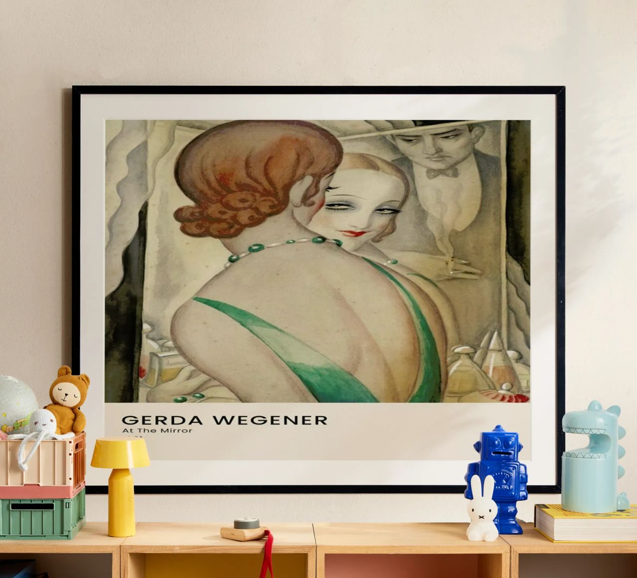 Gerda Wegener - At The Mirror carta hahnemühle da Vintage by JUNIQE