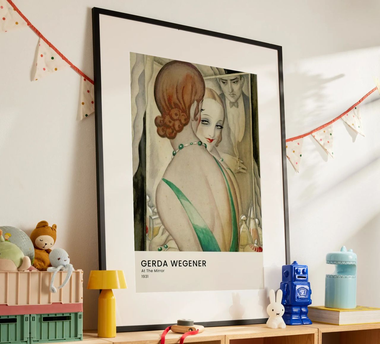 Gerda Wegener - At The Mirror carta hahnemühle da Vintage by JUNIQE
