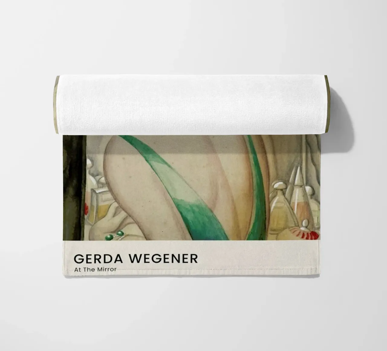 Gerda Wegener - At The Mirror telo mare da Vintage by JUNIQE