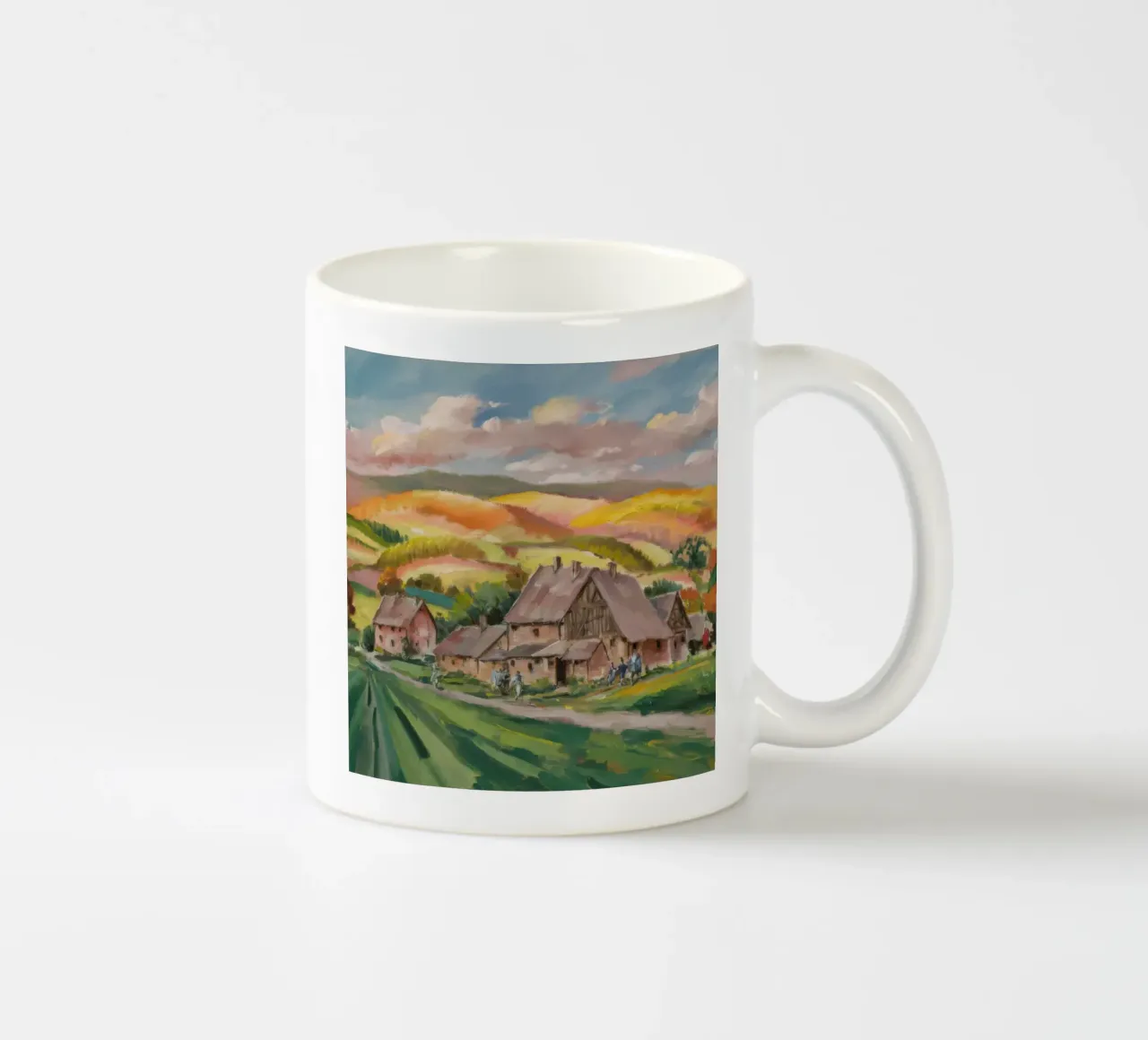 Autunno Campi della fattoria tazza in ceramica da Celestial Harmony