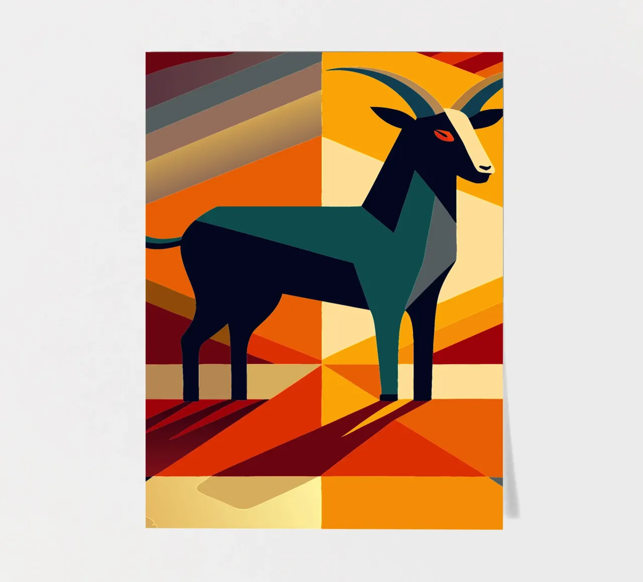 goat vector art drawing sticker sheet by alghonee