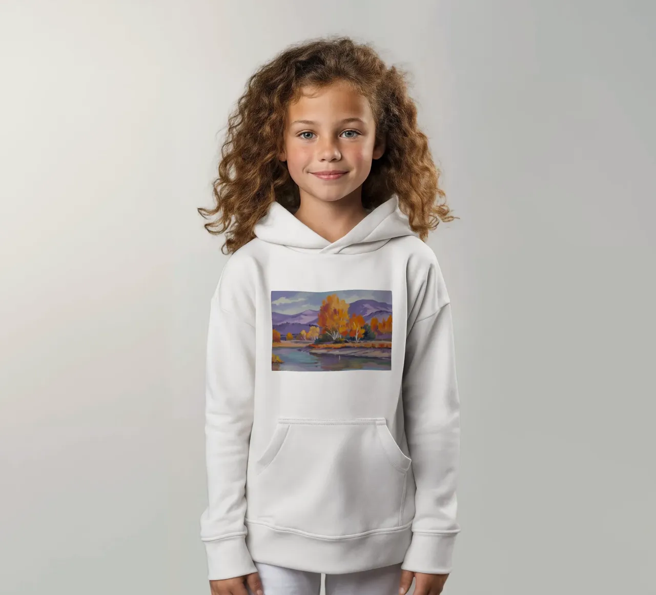 Calma d'oro in riva al mare felpa bambino con cappuccio da Celestial Harmony