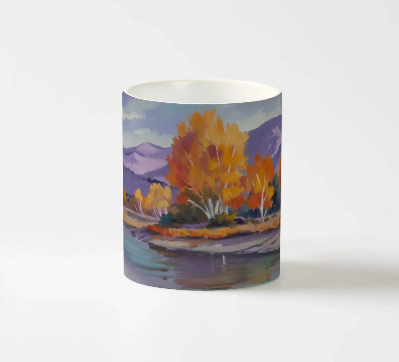 Calma d'oro in riva al mare tazza in ceramica da Celestial Harmony