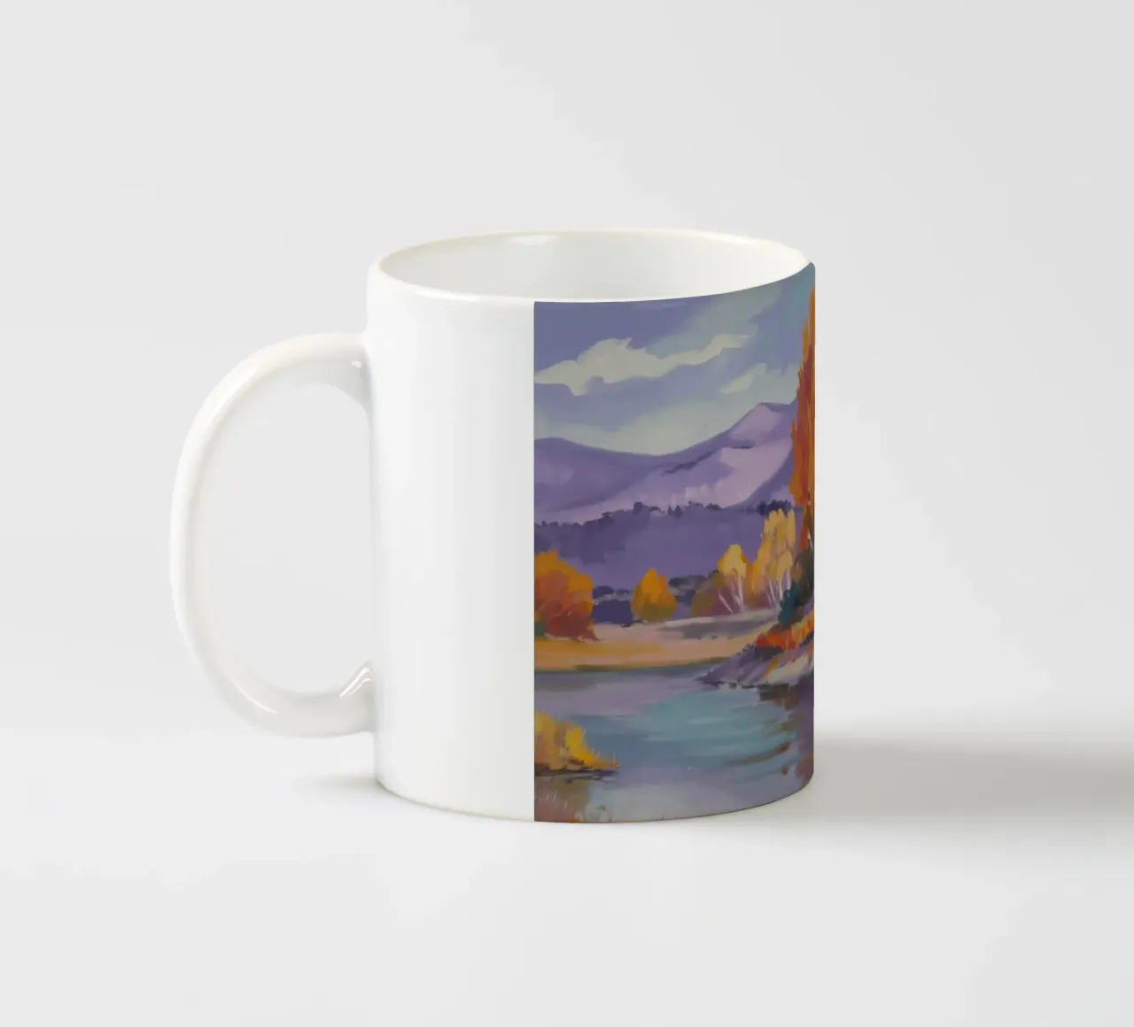 Calma d'oro in riva al mare tazza in ceramica da Celestial Harmony