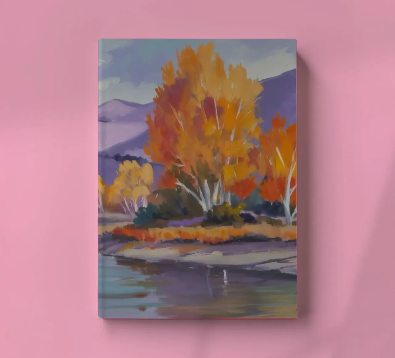Golden Waterside Calm notebook by Celestial Harmony