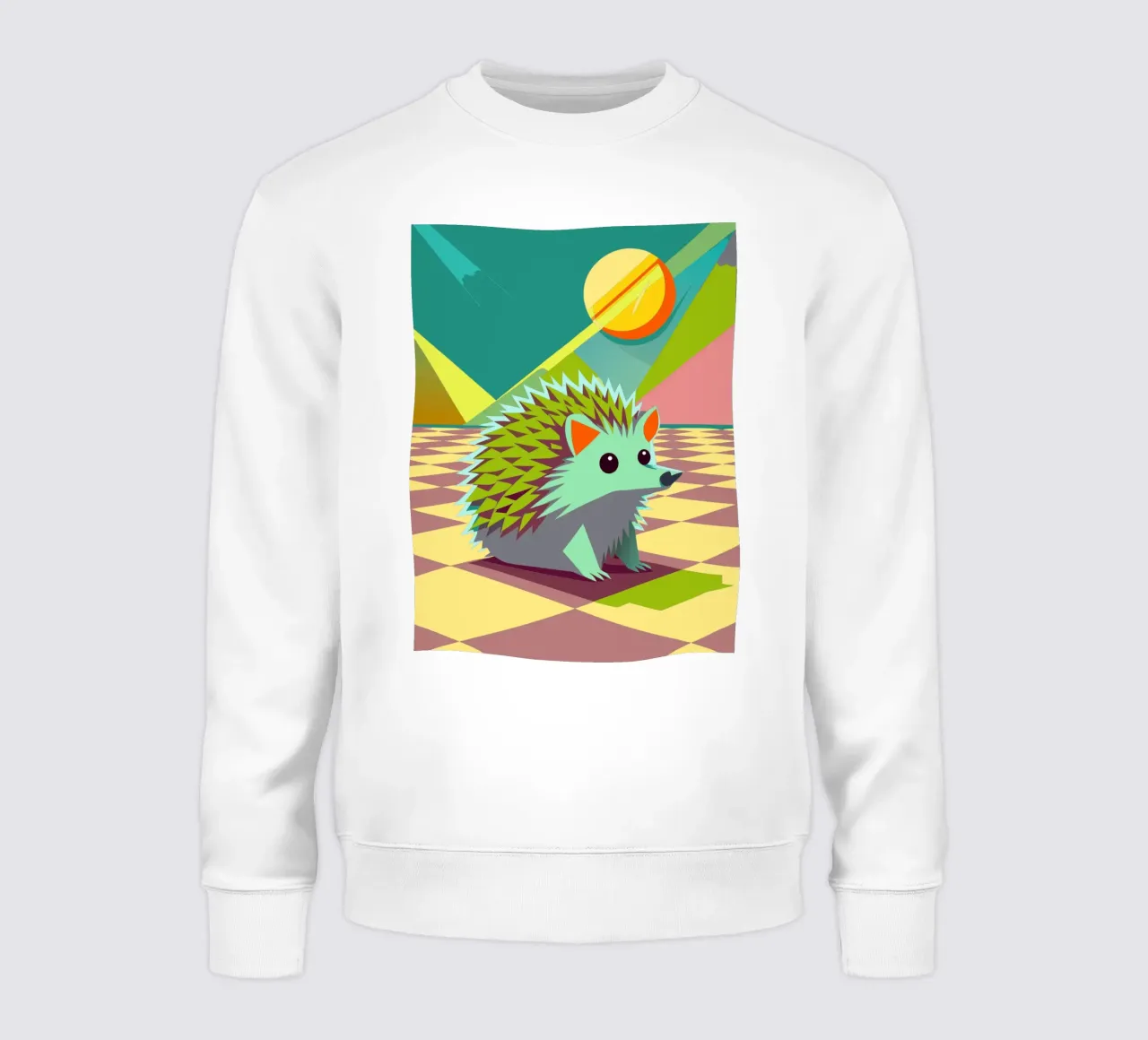 erizo dibujo vectorial sudadera de alghonee