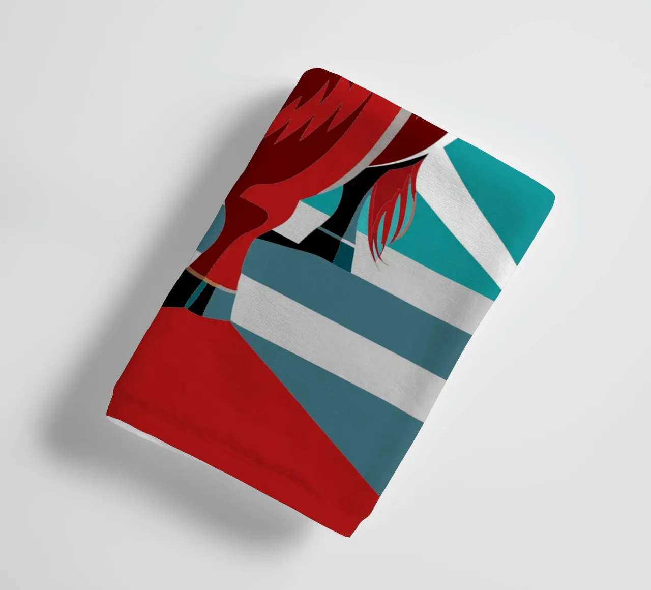 highland cow vector art drawing towel by alghonee