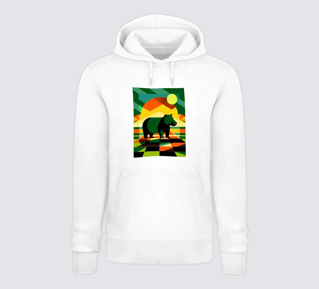 ippopotamo felpa con cappuccio da alghonee