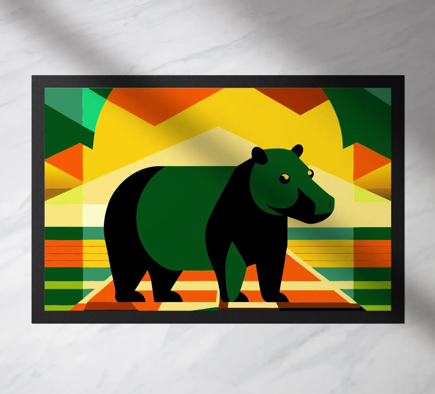 hippopotamus Fußmatte von alghonee