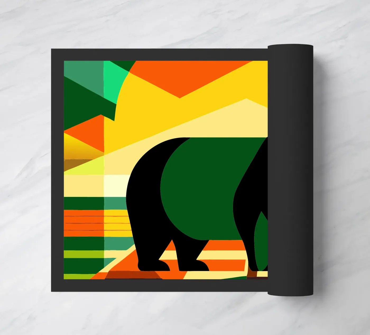 hippopotamus Fußmatte von alghonee