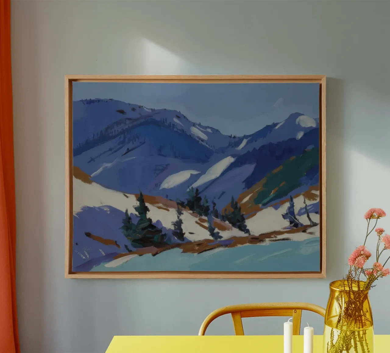 Azure Peak Shards canvas by Celestial Harmony