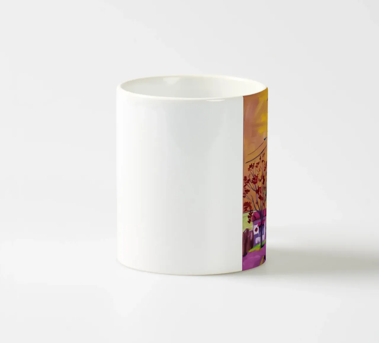 Linee elettriche psichedeliche tazza in ceramica da Silk Palette