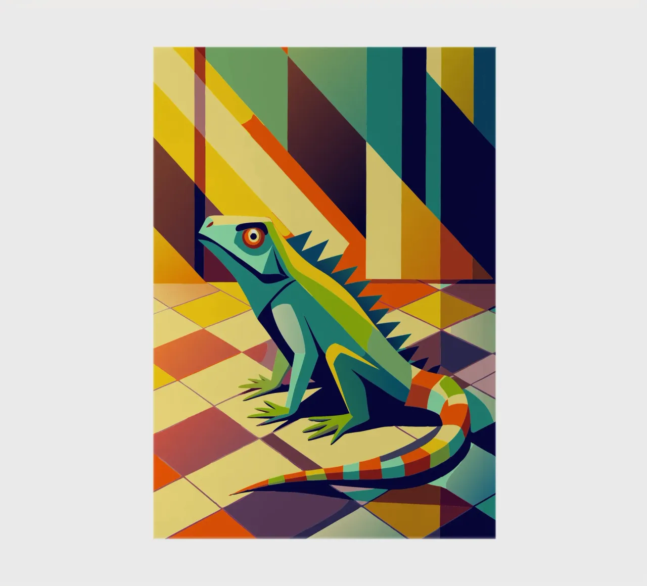iguana vector art drawing notebook by alghonee