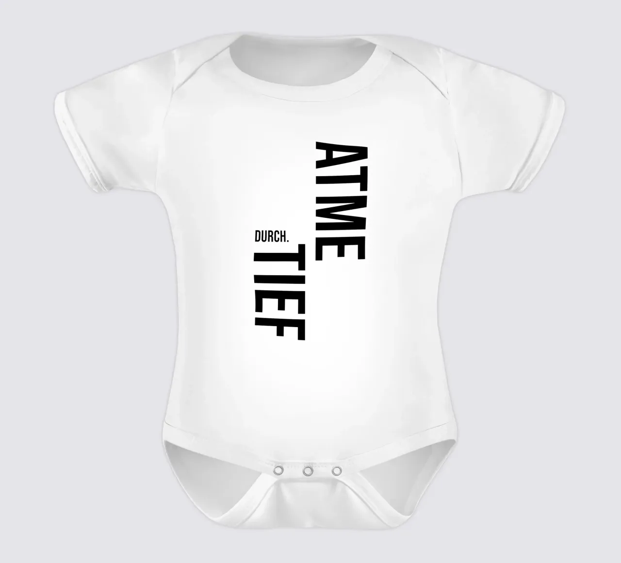 Respirare profondamente body neonato maniche corte da YV TYPOGRAPHY