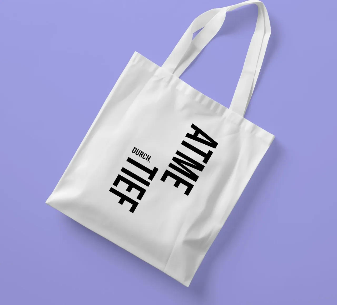 Breathe deeply tote bag by YV TYPOGRAPHY