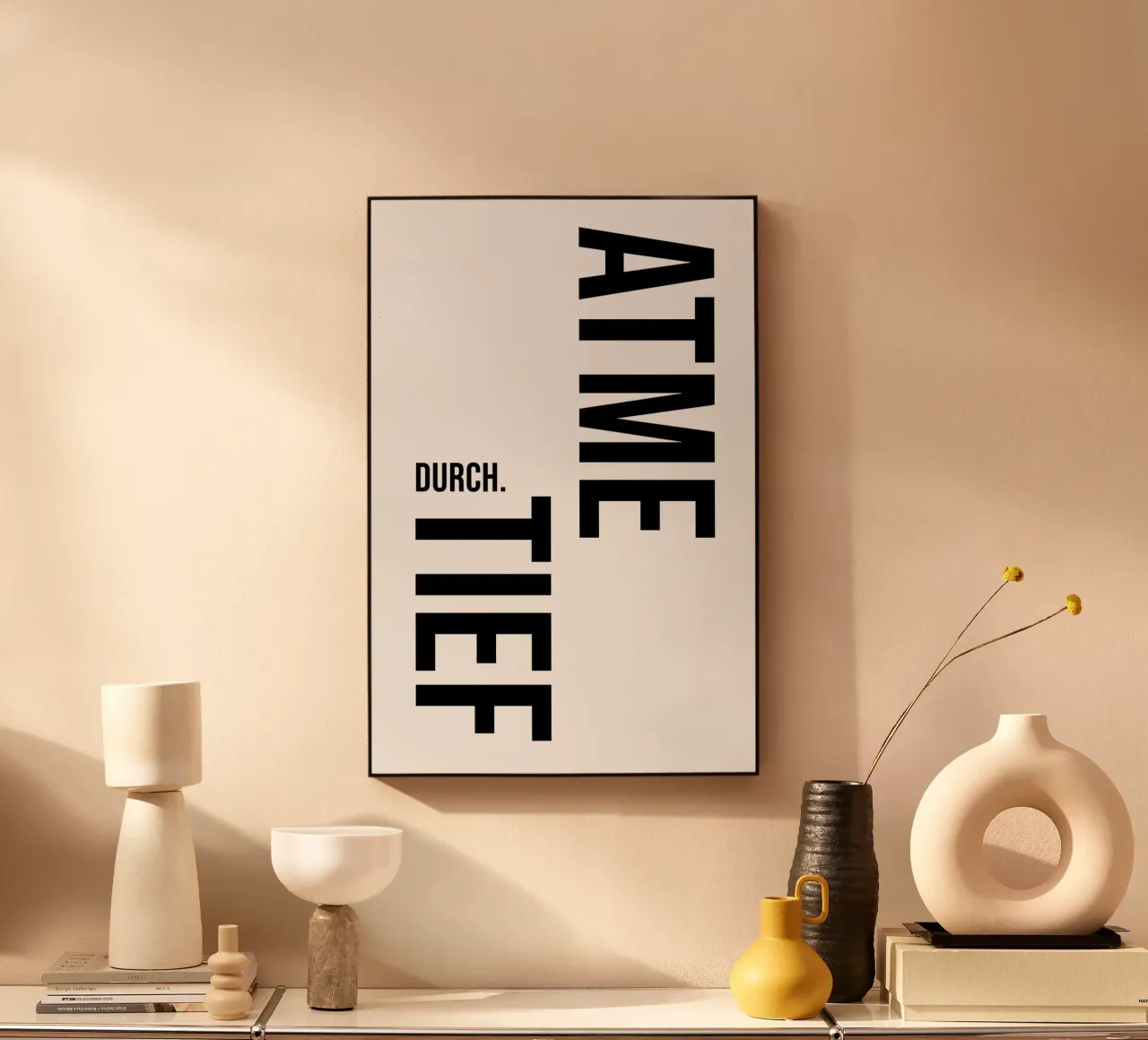 Respirare profondamente plexiglass da YV TYPOGRAPHY