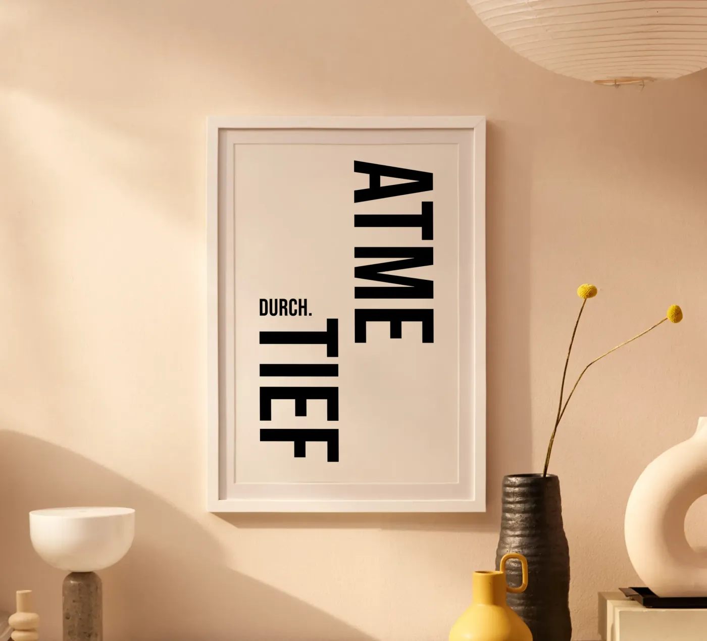 Diep ademhalen poster van YV TYPOGRAPHY