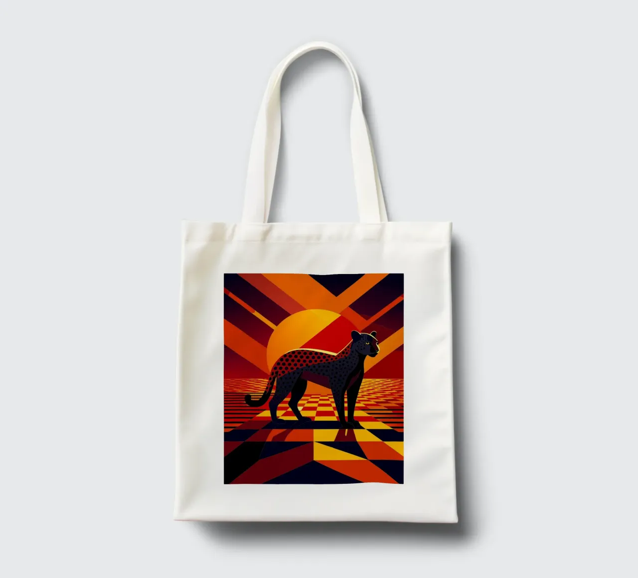 jaguar vector art drawing tote bag by alghonee