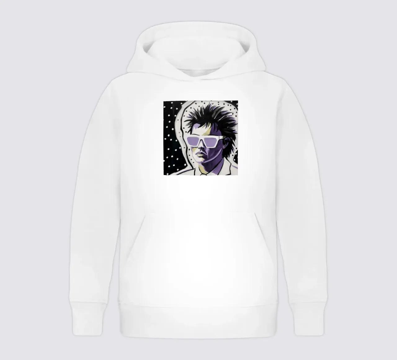 Galactic Retro Gaze kids hoodie by Silk Palette
