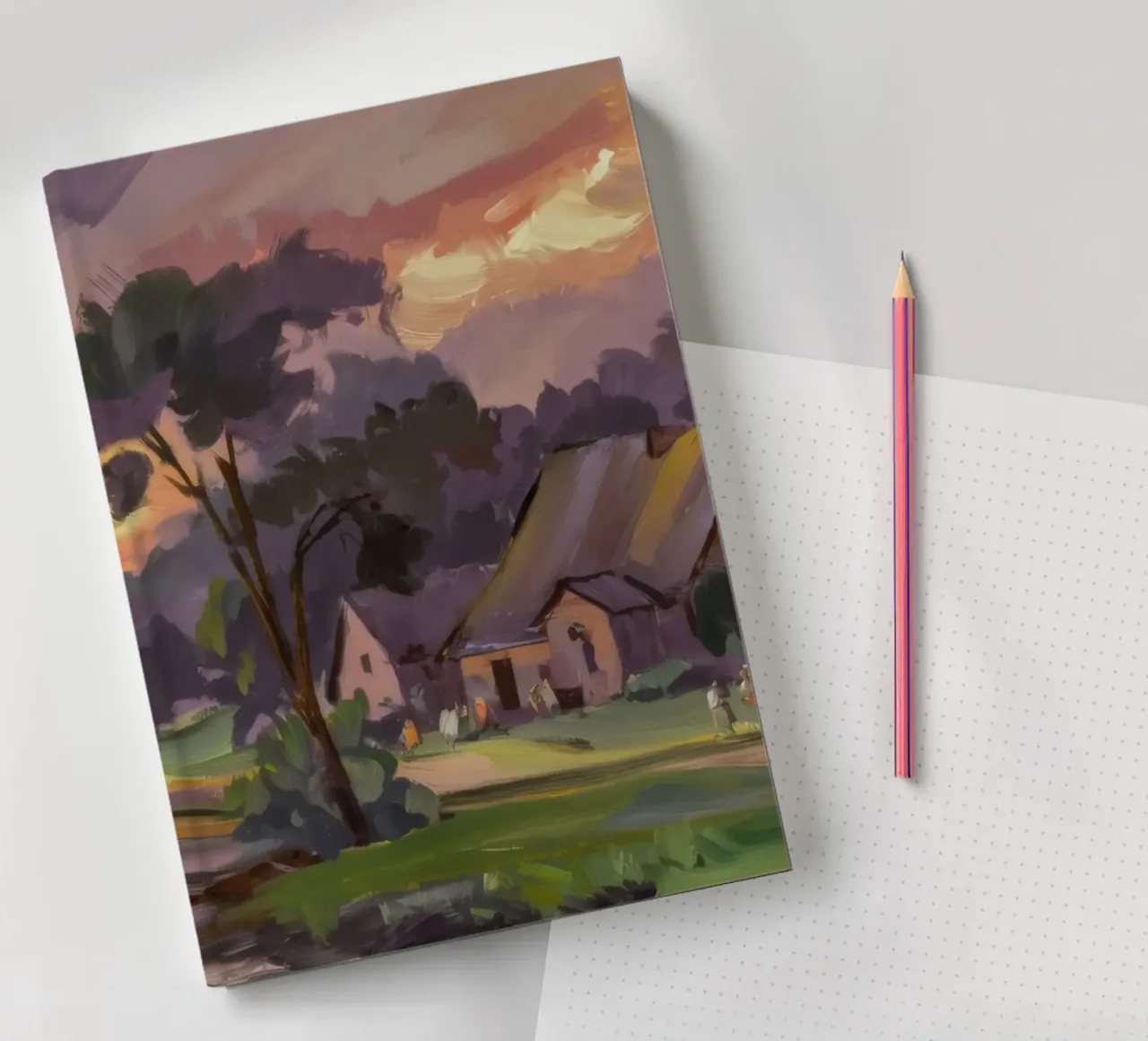 Dusky Thatch Glow notebook by Celestial Harmony