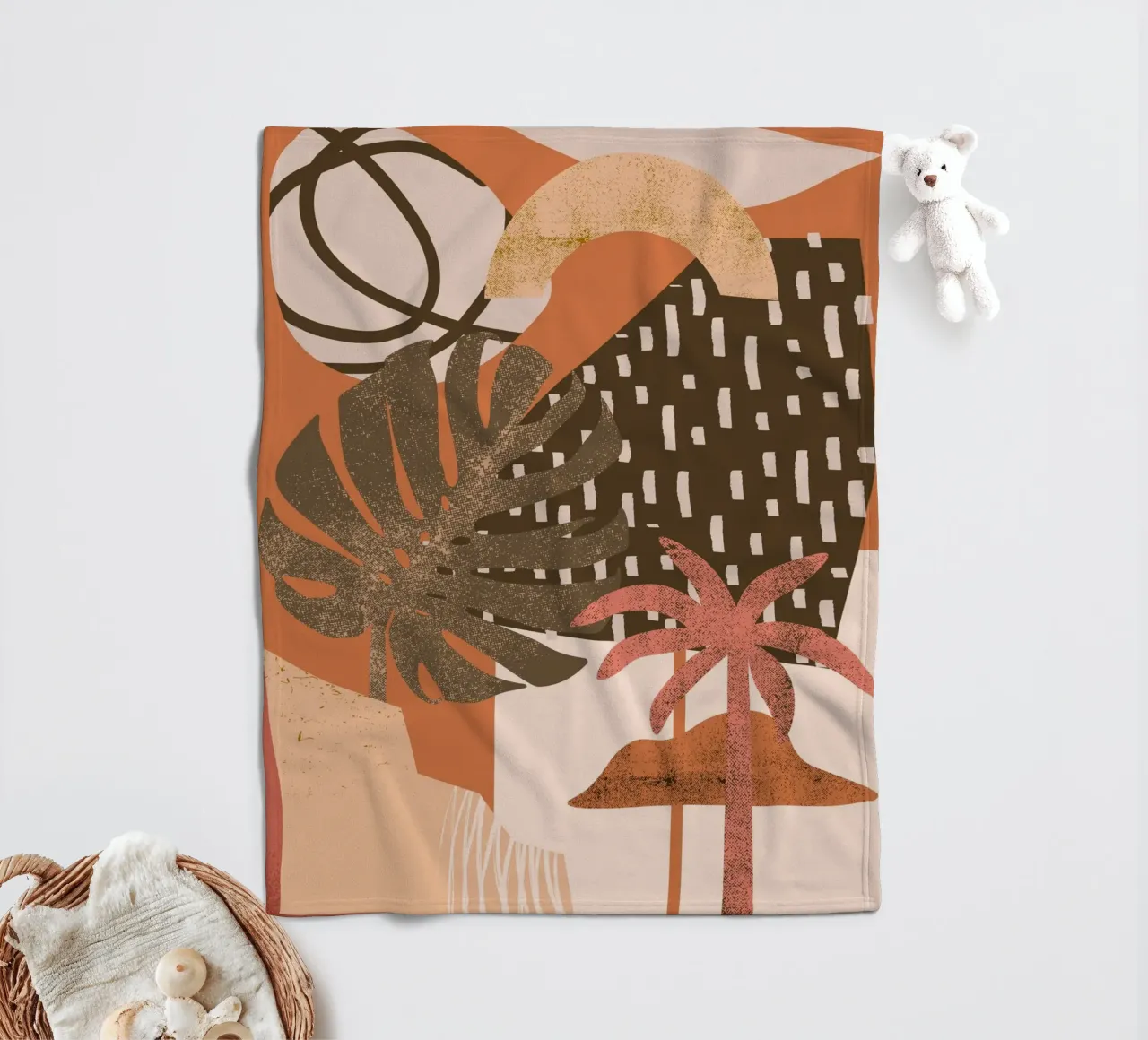 Set di collage di tramonti coperta in pile da Little Dean