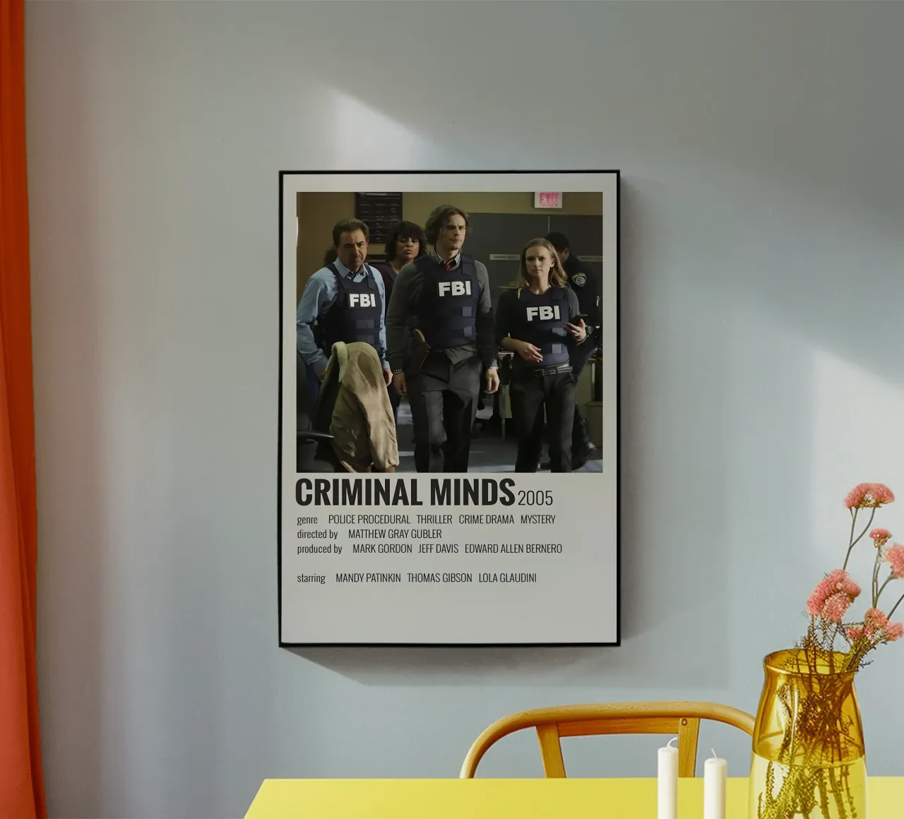 CRIMINAL MINDS 2005 plexiglass da MVFminimalist