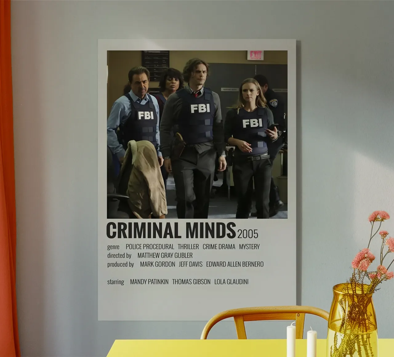 CRIMINAL MINDS 2005 plexiglass da MVFminimalist