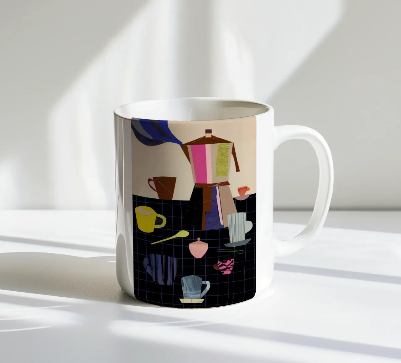 With Friends ceramic mug by Rinah Lang
