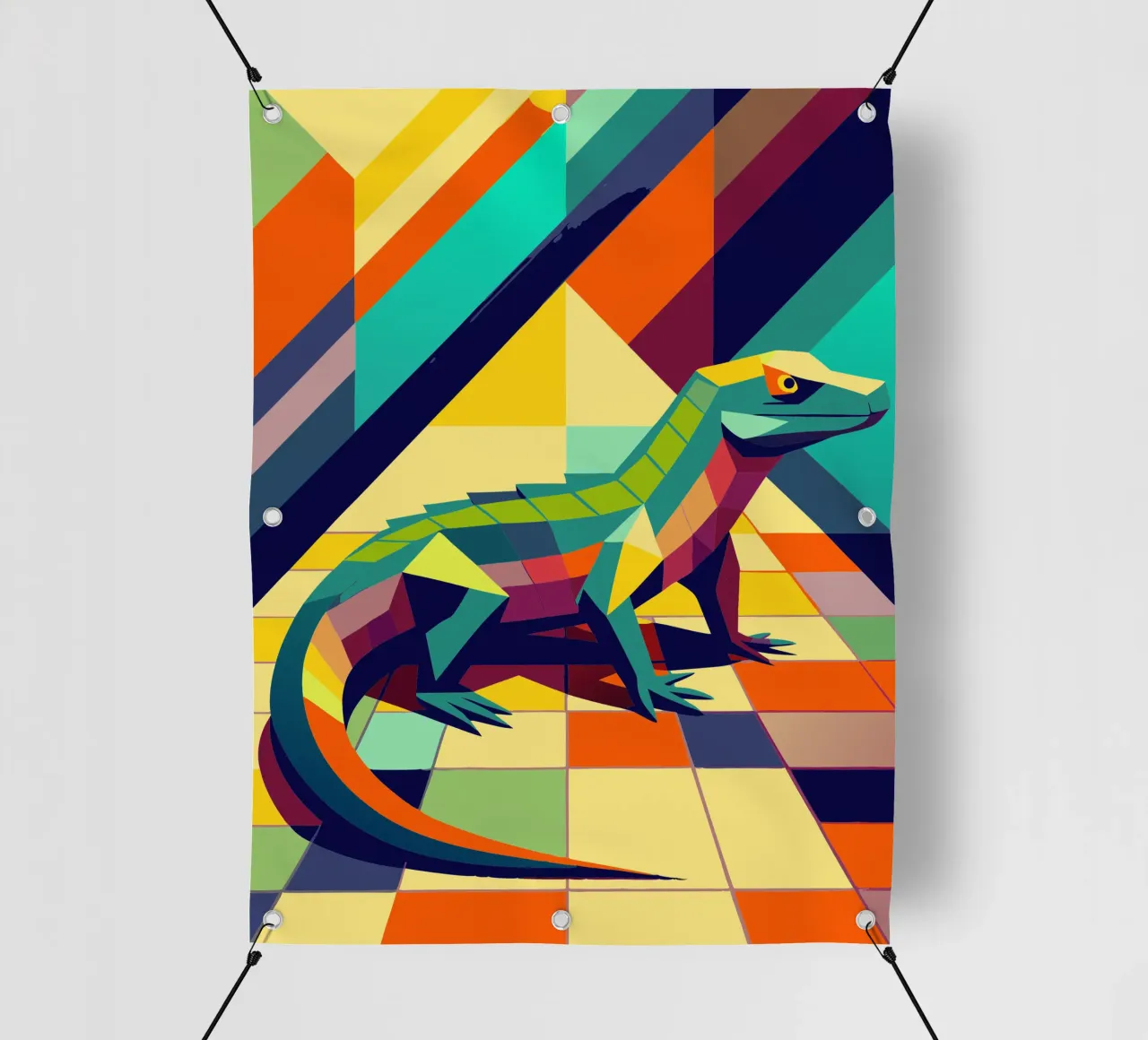 komodo dessin vectoriel bâche pvc de alghonee