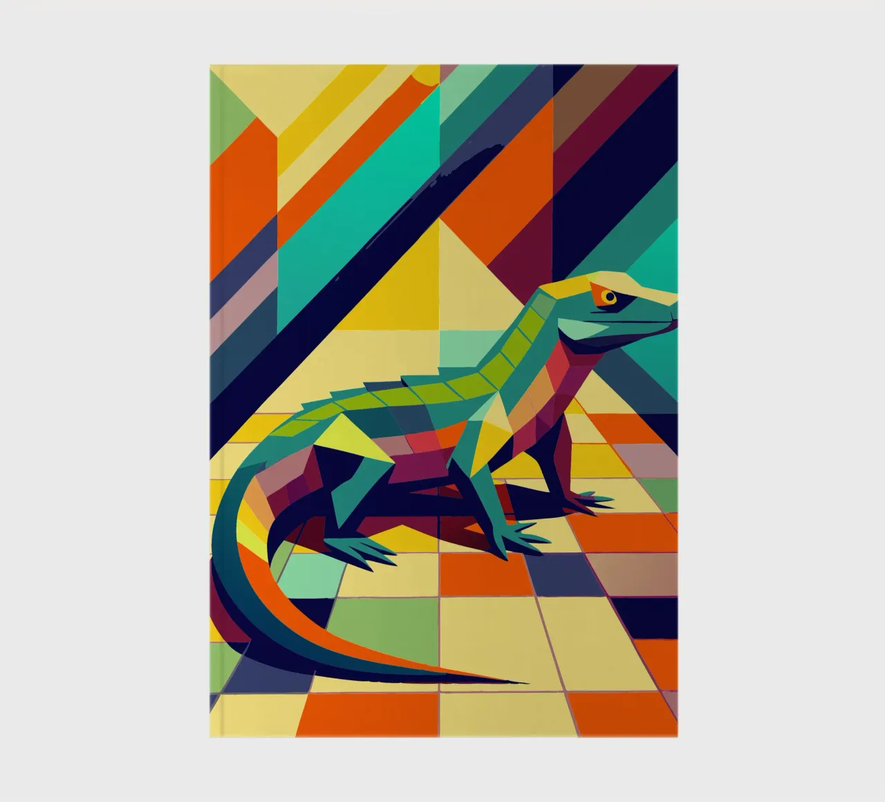 komodo vector art drawing notebook by alghonee
