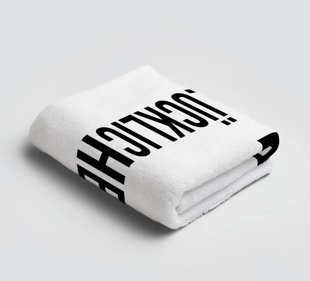 Un lieto fine asciugamano da bagno da YV TYPOGRAPHY