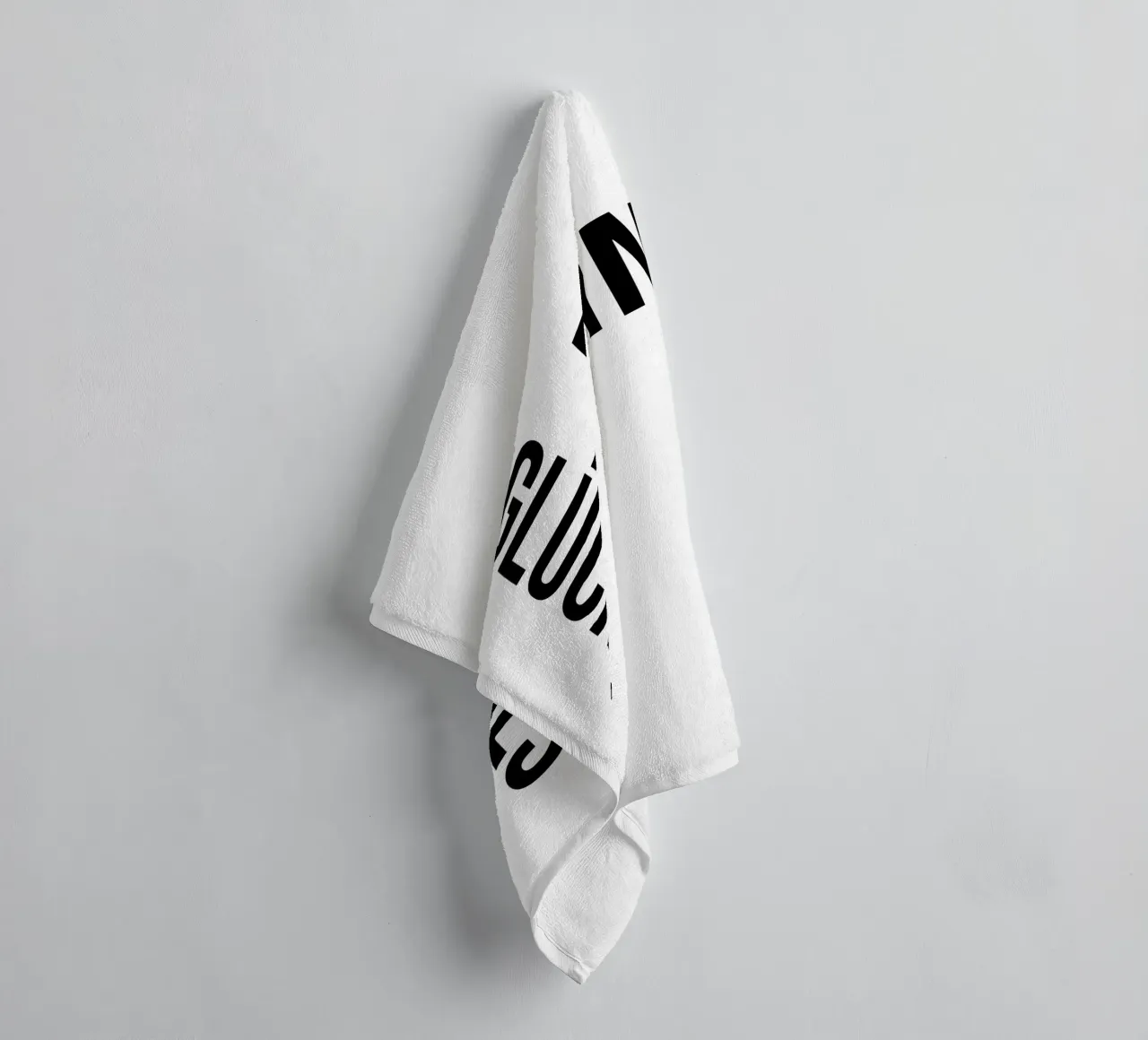 Un lieto fine asciugamano da bagno da YV TYPOGRAPHY