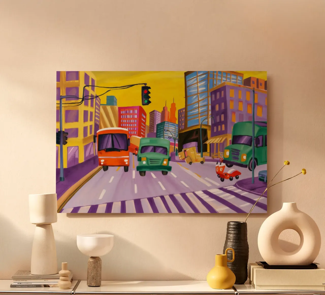Crosswalk City Rush forex plate by Silk Palette