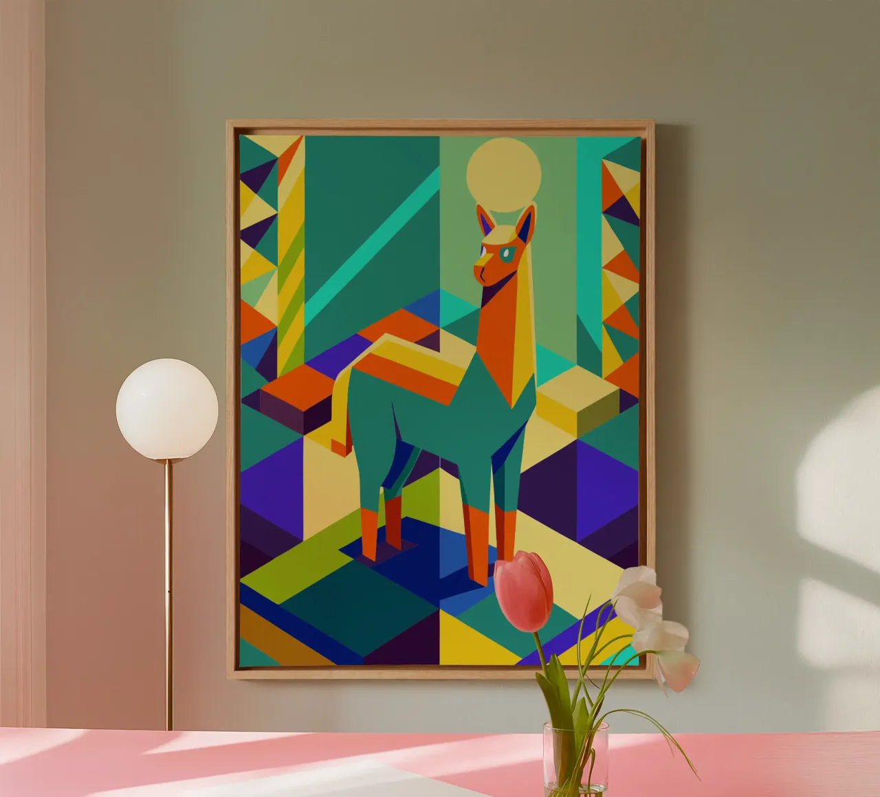 llama vector art drawing canvas by alghonee