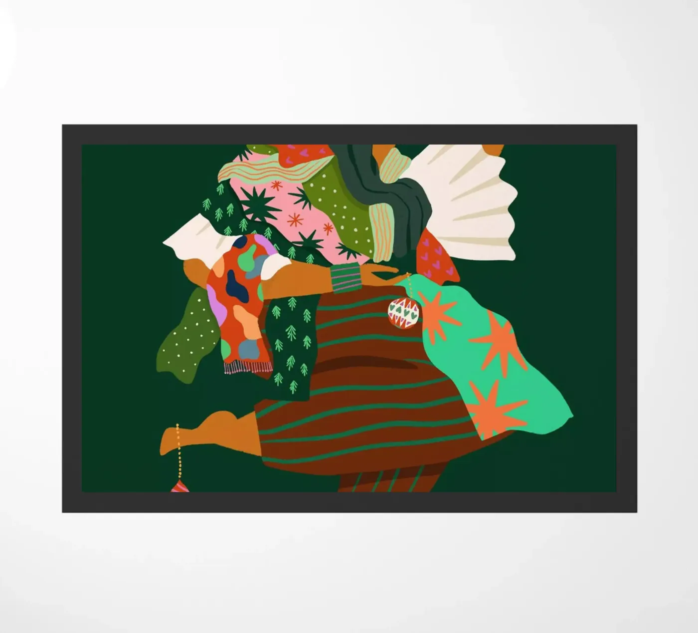 Christmas Tree deurmat van Arty Guava