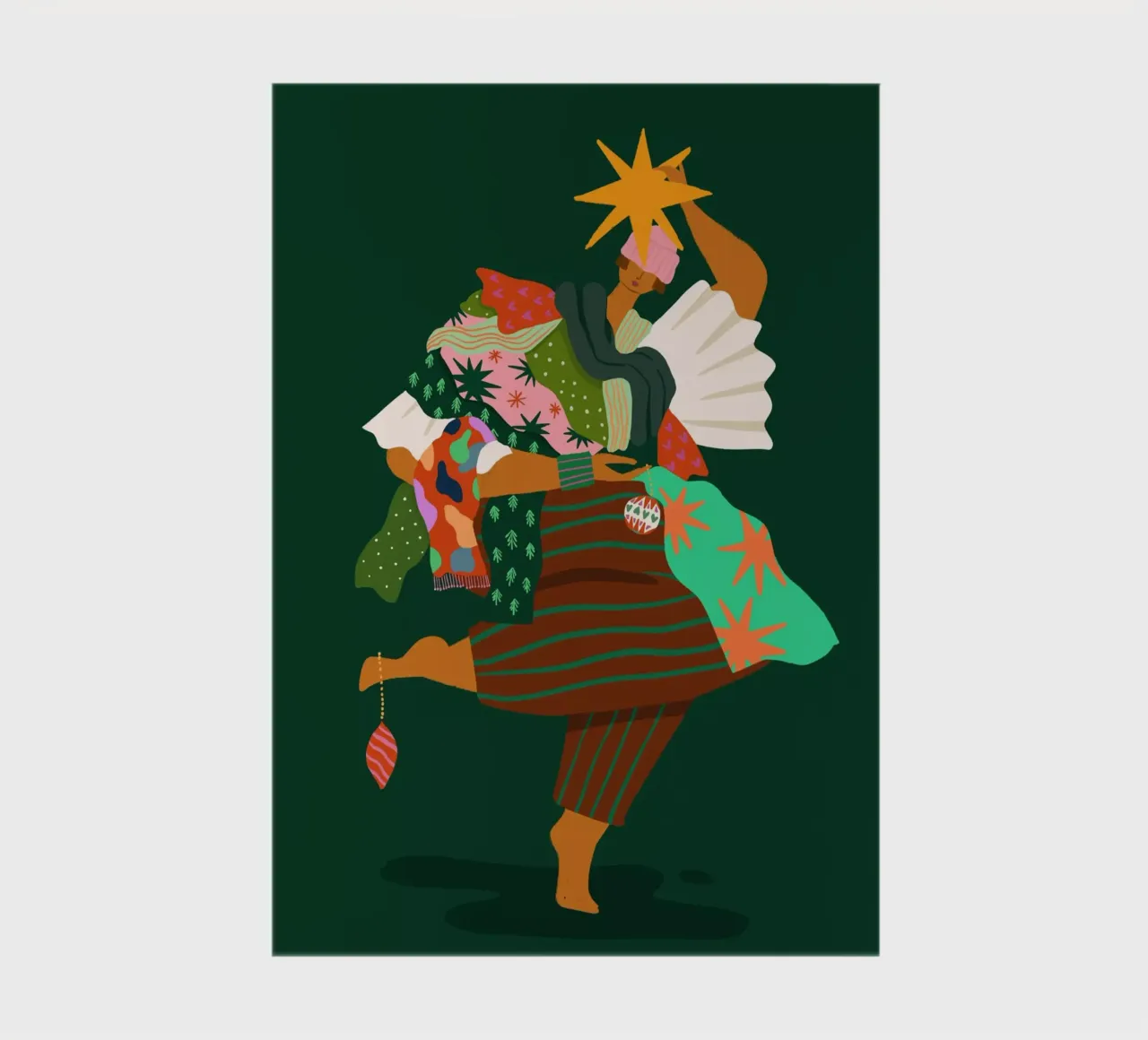 Christmas Tree notebook by Arty Guava