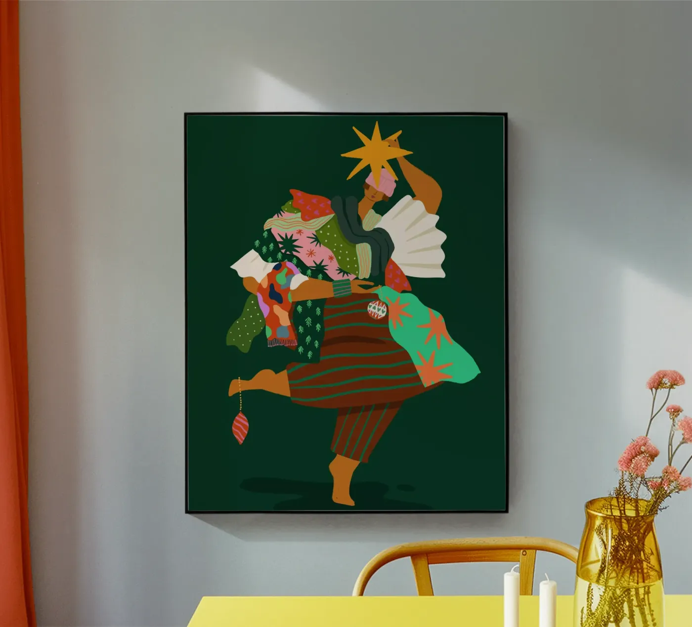 Christmas Tree acryl van Arty Guava