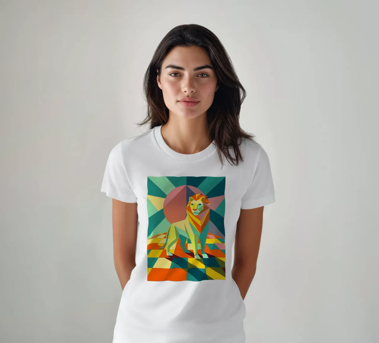 lyon vector art drawing t-shirt by alghonee
