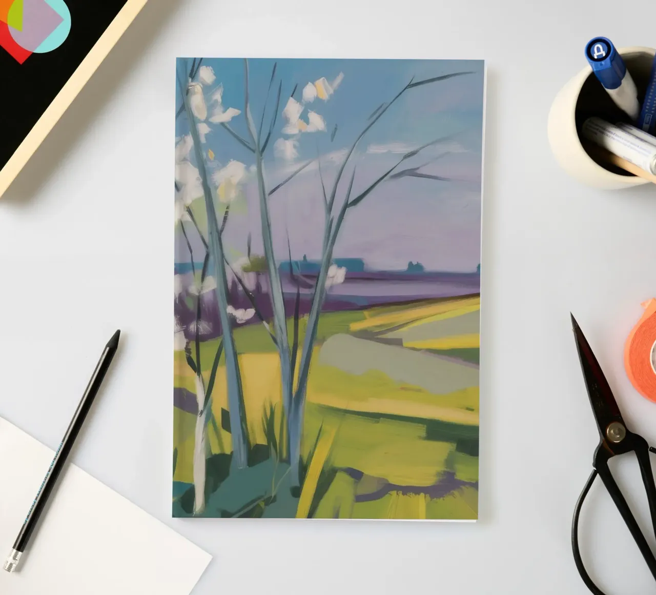 Whispering White Birches notebook by Celestial Harmony