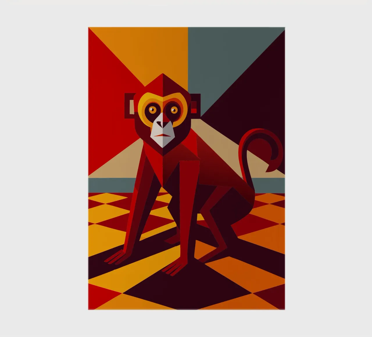 monkey vector art drawing notebook by alghonee