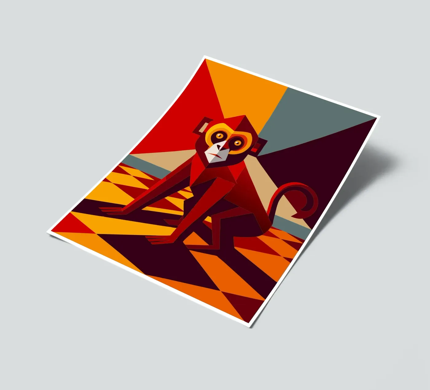 monkey vector art drawing sticker sheet by alghonee