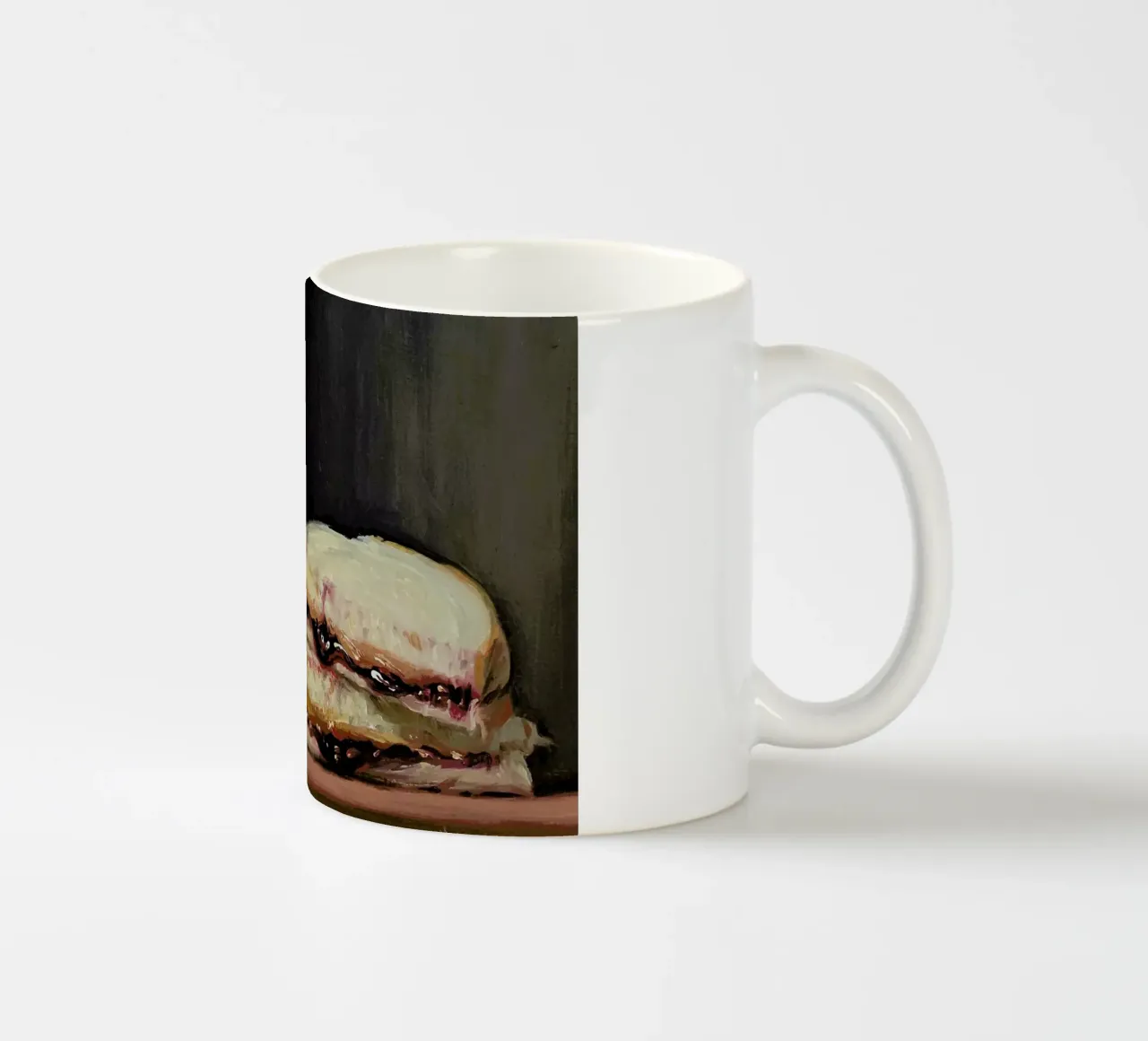Pbj & Jar Of Milk Keramik Tasse von Noah Verrier