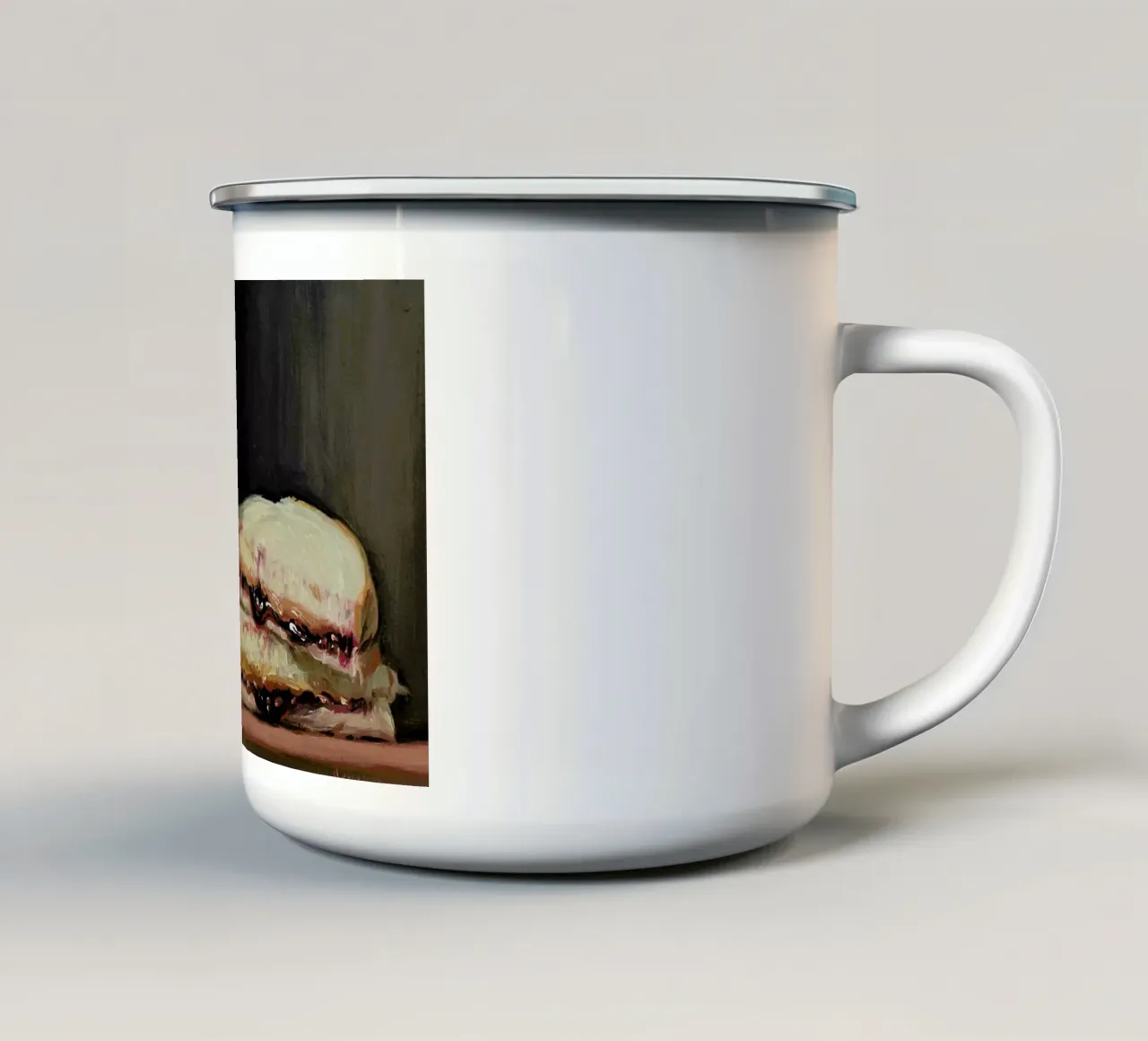 Pbj & Jar Of Milk taza de esmalte de Noah Verrier