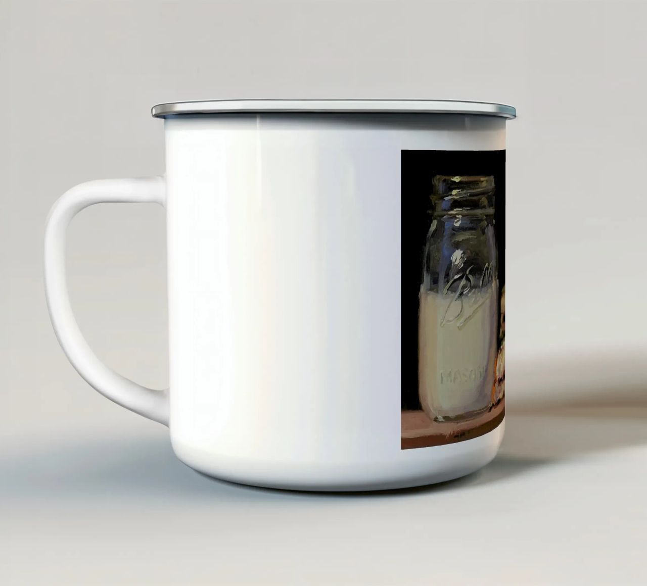 Pbj & Jar Of Milk tazza in smalto da Noah Verrier