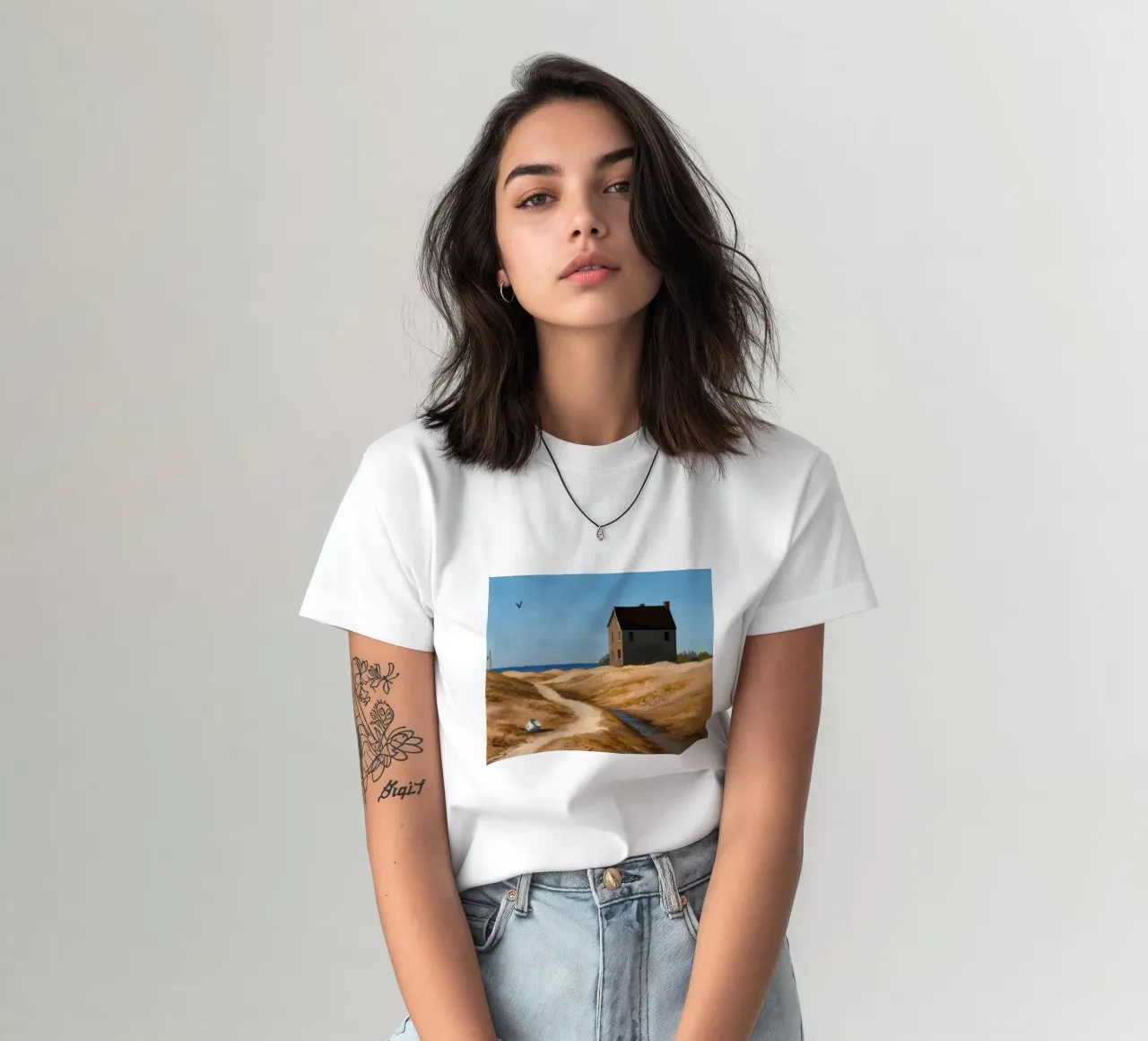 Sentiero verso il mare t-shirt da Silk Palette