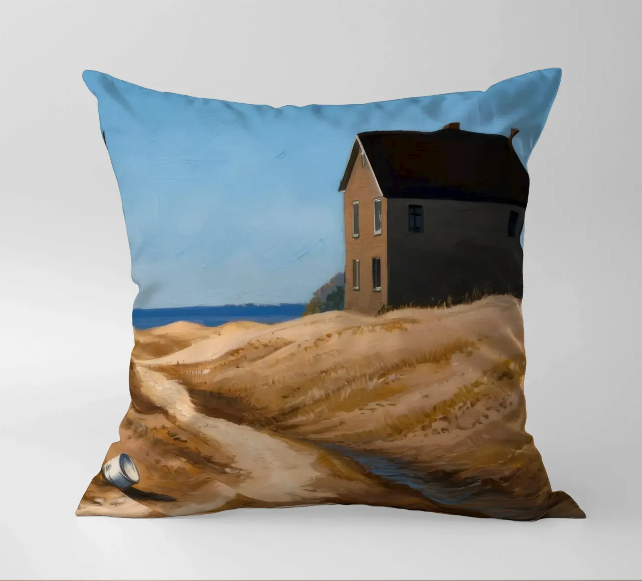 Sentiero verso il mare cuscino da Silk Palette