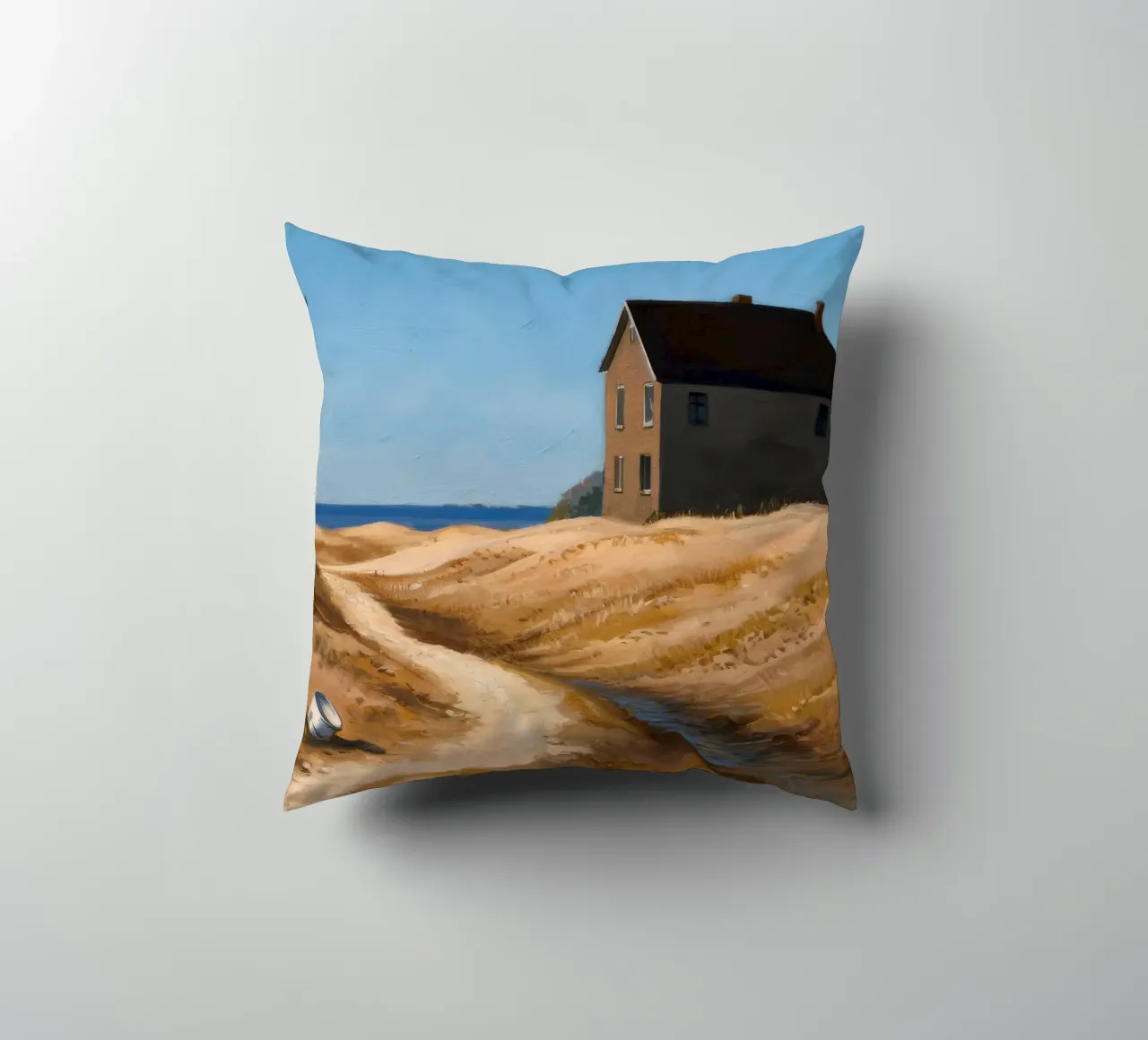 Sentiero verso il mare cuscino da Silk Palette