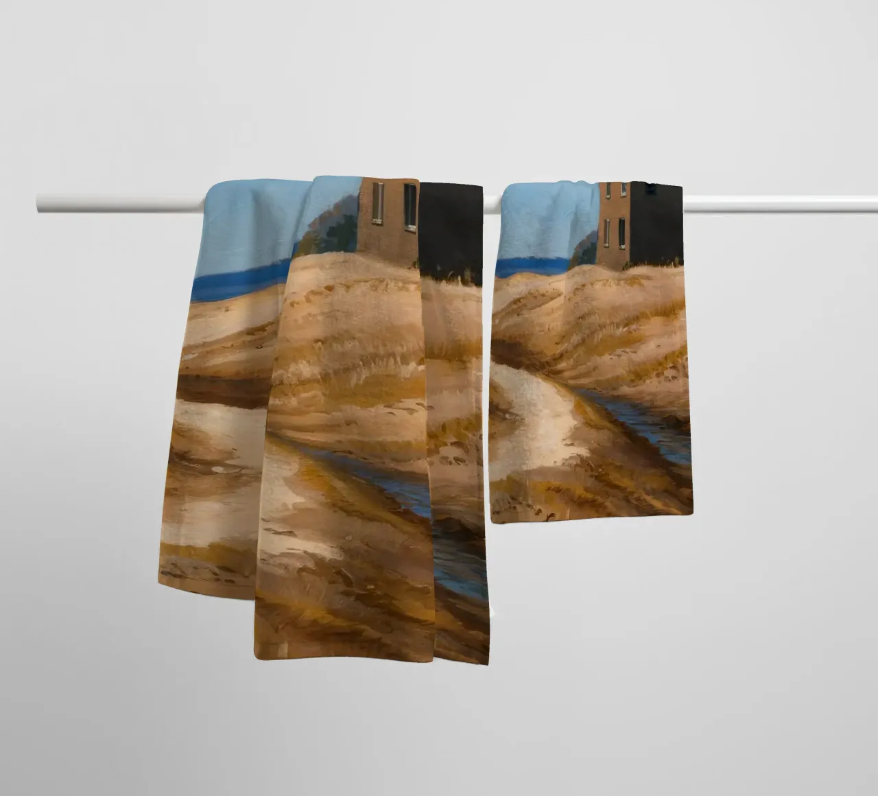 Path to the Sea towel by Silk Palette
