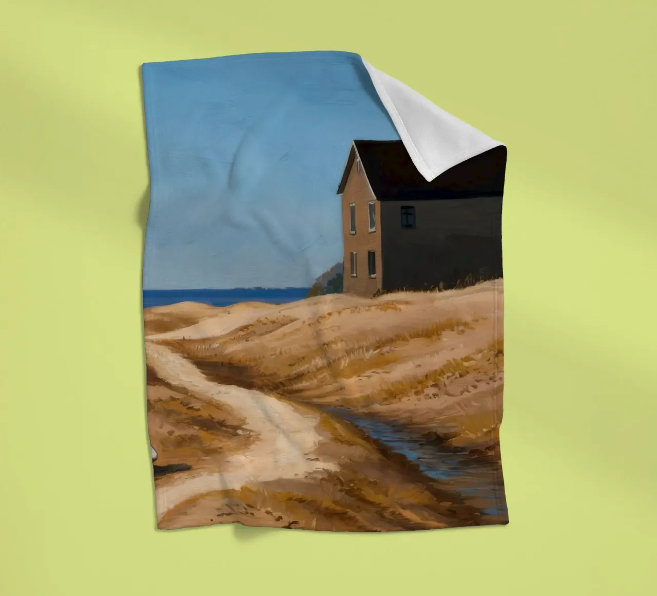 Sentiero verso il mare coperta in pile da Silk Palette